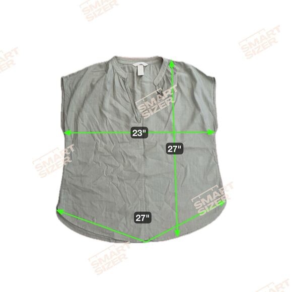 3 for $9 H&M V Neck Sleeveless oversized blouse M - Picture 2 of 6